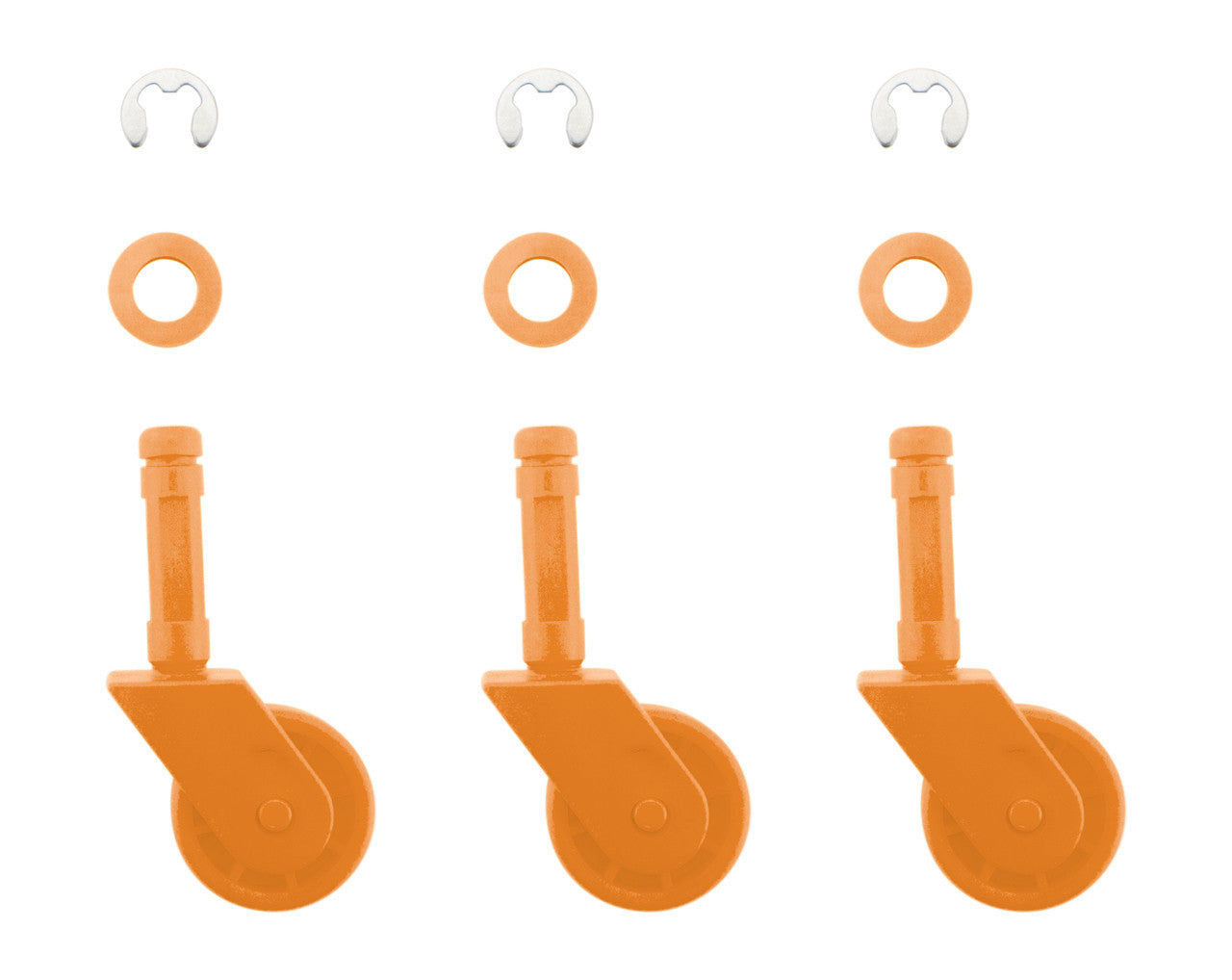 P11A050LD / LD050 - Wheel Kit: 3 PK - Orange or Yellow (Use w/ Leaf De ...